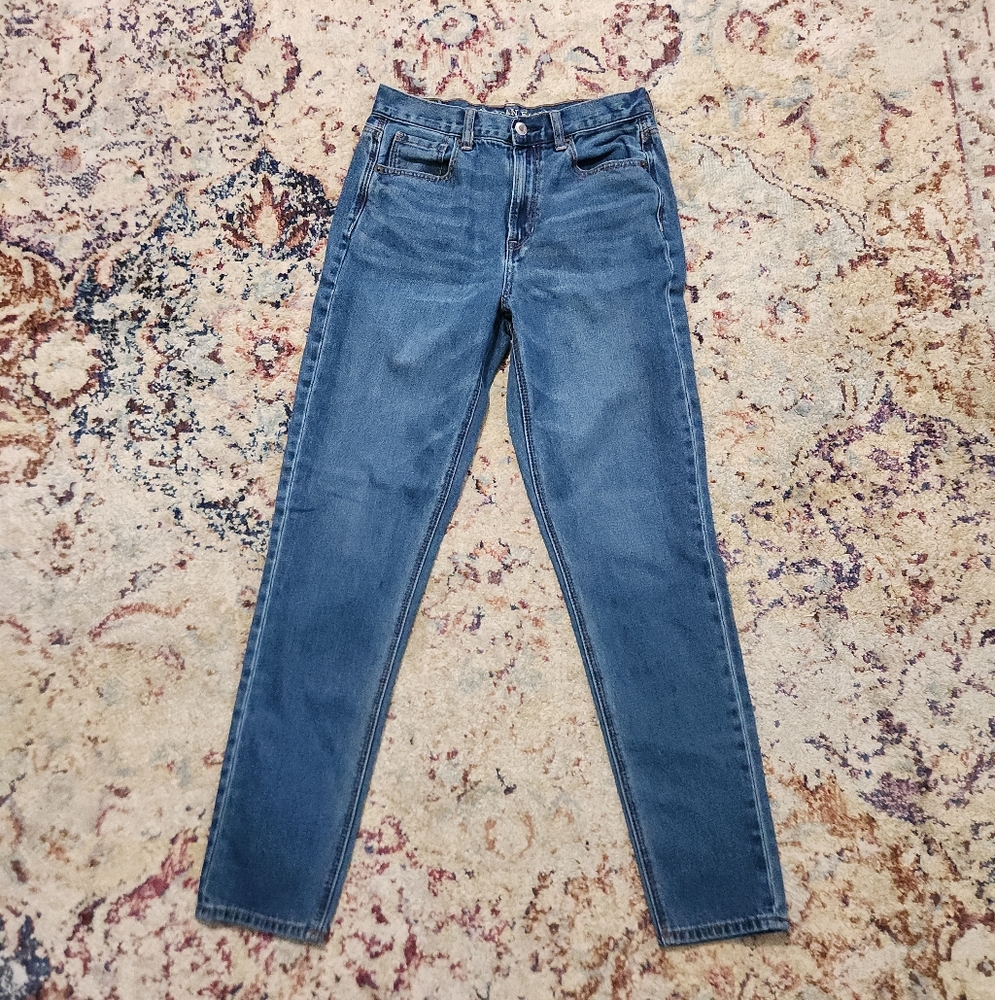 American Eagle Outfitters Mom Jean Blue Denim Medium Rinse Size 4 Long